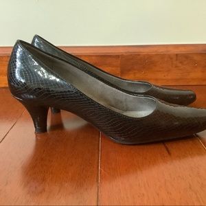 Aerosoles Faux-Snakeskin Low Heels
